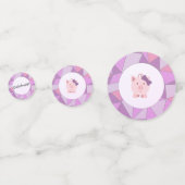 Cute Girl Pig Confetti (Voorkanten)