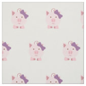 Cute Girl Pig Stof (Swatch)