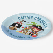 Cute Girl Pirate Party Paper Bord (Gekanteld)