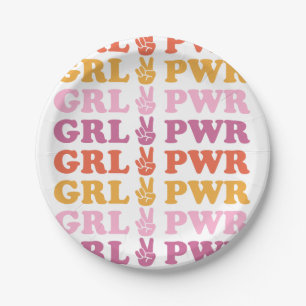 Cute Girl Power met Bord voor hartpapier
