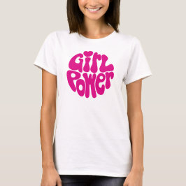 Cute Girl Power met hart T-shirt