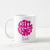 Cute Girl Power met Heart Coffee-Mok Koffiemok (Links)
