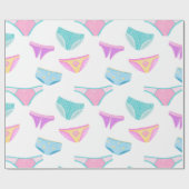 Cute Girl Power Underwear Girly Cadeaupapier (Vlak)
