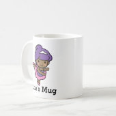 Cute girl Prima Ballerina Koffiemok (Voorkant links)