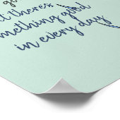 Cute Girl Rainy Windy Day Grafische Aanmoediging Poster (Hoek)