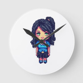 Cute girl ronde klok