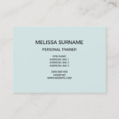 Cute Girl Running Illustration Personal Trainer Visitekaartje (Achterkant)