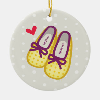Cute Girl Shoes Keramisch Ornament
