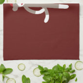 Cute Girl Sock Monkey op rood Theedoek (Gevouwen)