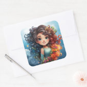 Cute girl sticker (Envelop)