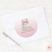 Cute girl stickers  (Envelop)