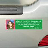 Cute Girl - The Forest Guardian Bumpersticker (Op auto)
