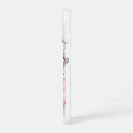 Cute girl with camera phone case iPhone 16 hoesje (Linkerkant)