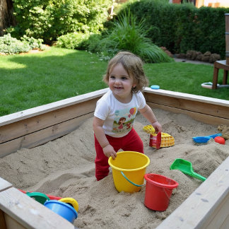 Cute Girl with Dog & Balloons