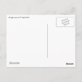 Cute Girl With Elephant and Bird Briefkaart (Achterkant)