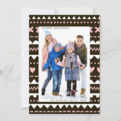 Cute Girlish Pattern Prettige feestdagen Foto Feestdagenkaart (Voorkant)