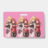 Cute Girls Anime Thunder_Cove Badge (Achterkant)