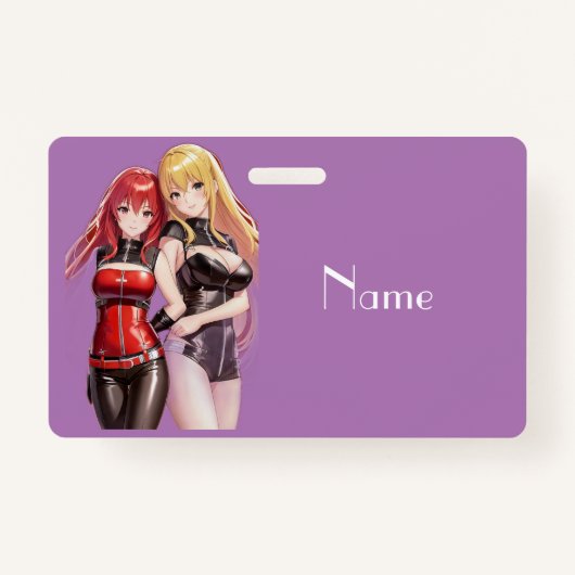 Cute Girls Anime Thunder_Cove Badge (Voorkant)
