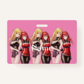Cute Girls Anime Thunder_Cove Badge (Achterkant)