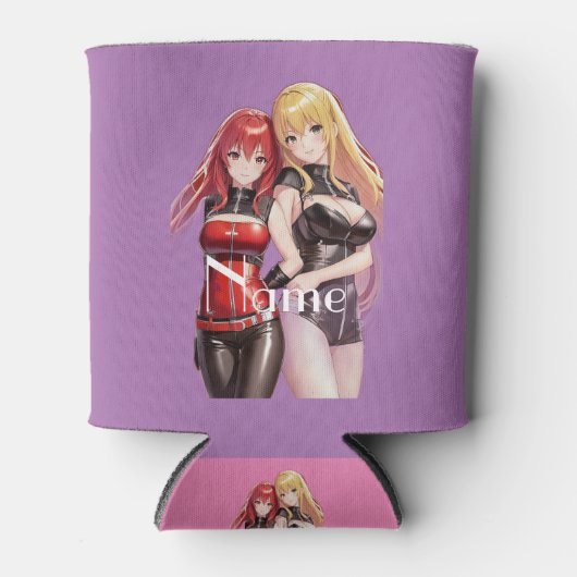 Cute Girls Anime Thunder_Cove Blikjeskoeler (Voorkant)