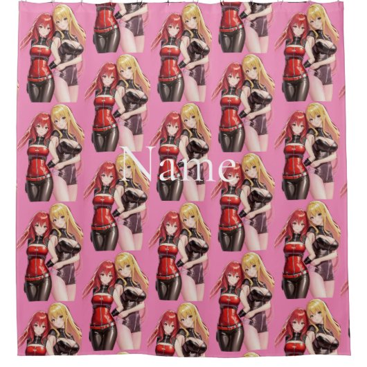 Cute Girls Anime Thunder_Cove Douchegordijn (Voorkant)