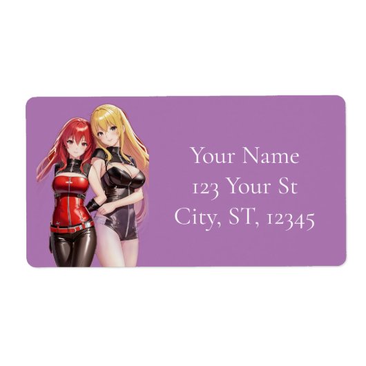 Cute Girls Anime Thunder_Cove Etiket (Voorkant)