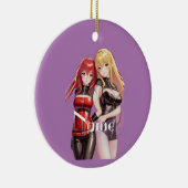 Cute Girls Anime Thunder_Cove Keramisch Ornament (Rechts)