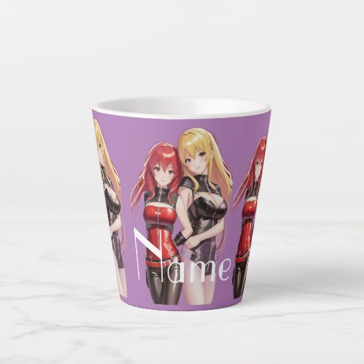 Cute Girls Anime Thunder_Cove Latte Mok (Voorkant)