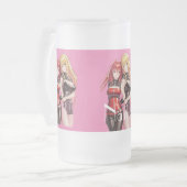 Cute Girls Anime Thunder_Cove Matglas Bierpul (Voorkant links)