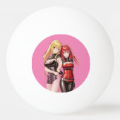 Cute Girls Anime Thunder_Cove Pingpongbal (Achterkant)