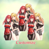 Cute Girls Anime Thunder_Cove Raamsticker (Vel 3)