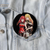 Cute Girls Anime Thunder_Cove Ronde Button 4,0 Cm (In situ)