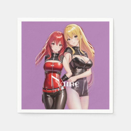 Cute Girls Anime Thunder_Cove Servet (Voorkant)