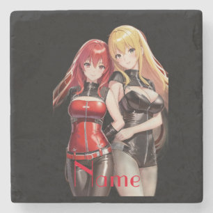 Cute Girls Anime Thunder_Cove Stenen Onderzetter