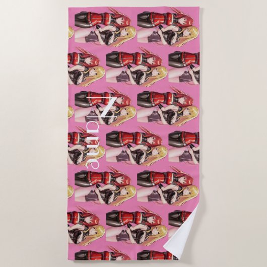 Cute Girls Anime Thunder_Cove Strandlaken (Voorkant)