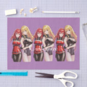 Cute Girls Anime Thunder_Cove Tissuepapier (Craft)