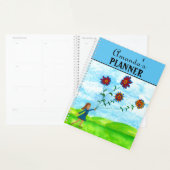 Cute Girls Colorful Floral Planner (Display)