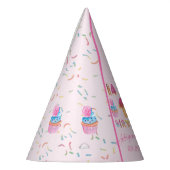 Cute Girls Cupcakes Happy 1ste verjaardag Feesthoedjes (Links)