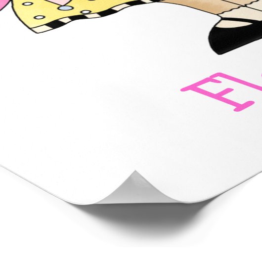 Cute Girls Fairy Print (Hoek)