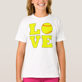 Cute Girls Fastpitch Softball Love Sweatshirt