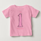 Cute Girls First Birthday Funny Sassy (Voorkant)