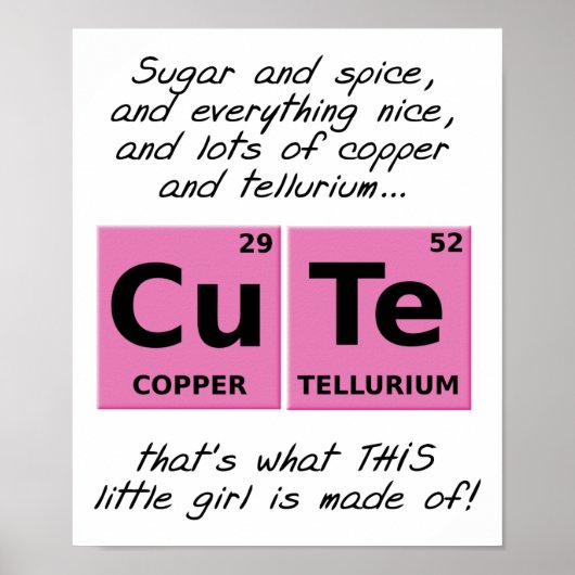 CuTe Girls Funny Poster (Voorkant)