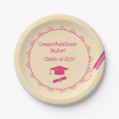 Cute Girls Graduation Party Papieren Bordje (Voorkant)