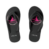 Cute Girls Gymnastics Teenslippers met haar naam (Voetbed)