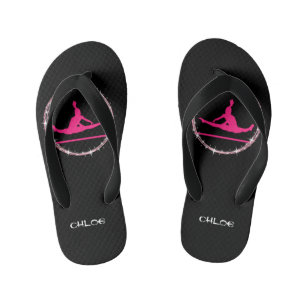 Cute Girls Gymnastics Teenslippers met haar naam
