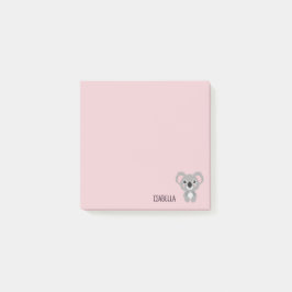 Cute Girls Koala Beer Pink - Gepersonaliseerd Post-it® Notes