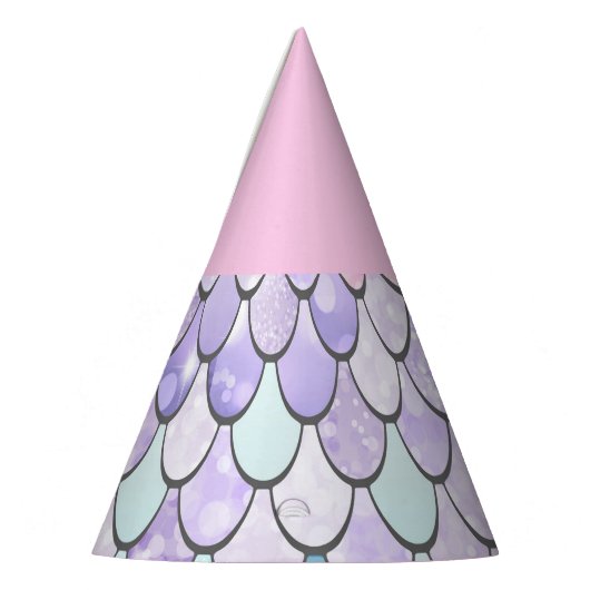 Cute Girls Mermaid Birthday Party Pet Feesthoedjes (Links)