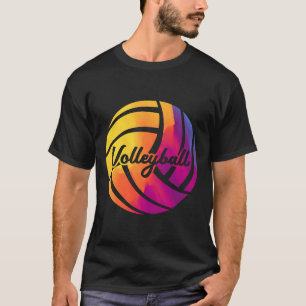 Cute Girls Mixed Color Teenagers Volleyball Pullov T-shirt