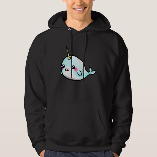 Cute Girls   Narwhal Hoodie (Voorkant)