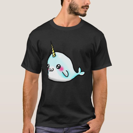 Cute Girls   Narwhal T-shirt (Voorkant)